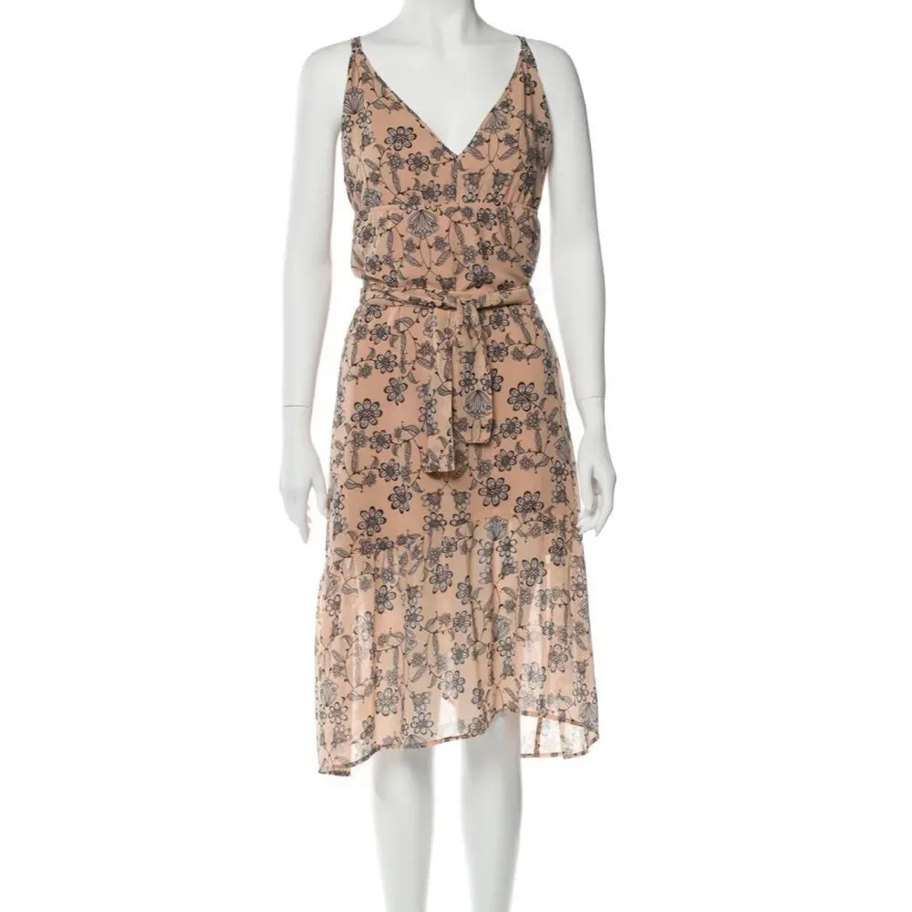 NEW FOR LOVE & LEMONS Poppy Floral Midi Dress - Picture 6 of 9